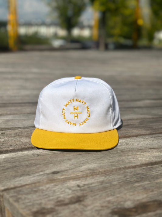 White and Mustard Logo